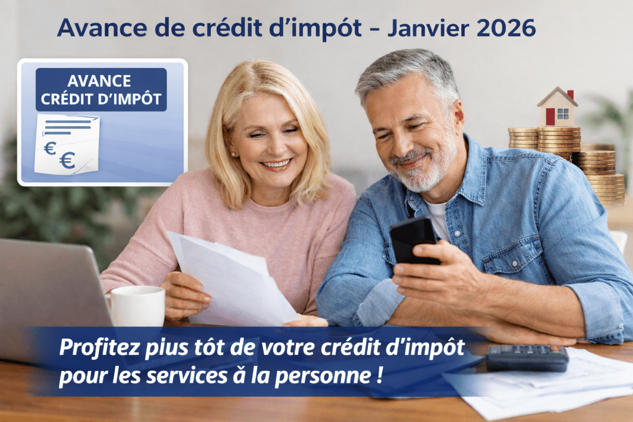 Avance de crédit d’impôt en janvier 2026 pour les services du quotidien à domicile