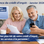 Avance de crédit d’impôt en janvier 2026 pour les services du quotidien à domicile