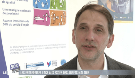 Brice Alzon, président de la MDSAP, au JT de M6 sur les arrêts maladie dans les services à la personne